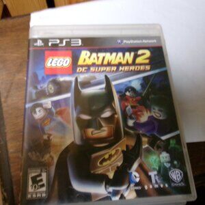 PS3 Lego  BATMAN 2 DC SUPERHEROES GAME BOOK CASE ALL GOOD